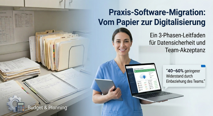 Praxissoftware-Migration: Erfolgreich von Papier zu Digital wechseln