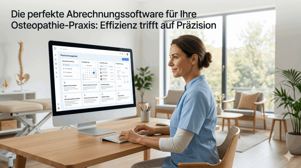 Die perfekte Abrechnungssoftware für Ihre Osteopathie-Praxis: Effizienz trifft auf Präzision